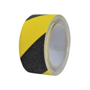 Faithfull Anti Slip Tape 50mm x 5m Black & Yellow Hazard