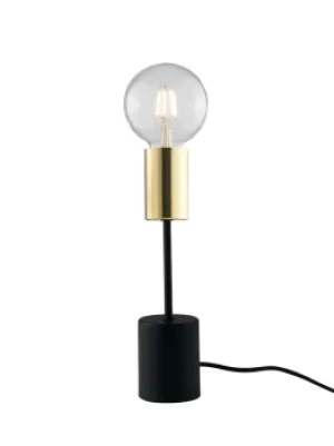 Axon Table Lamp, Black, Gold, E27