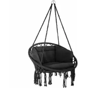 Hanging chair Grazia - garden swing seat, hanging egg chair, garden swing chair - Black - black