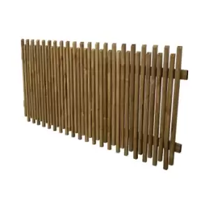 Forest 6' x 3' Pressure Treated Contemporary Picket Fence Panel (1.83m x 0.9m) - Natural Timber