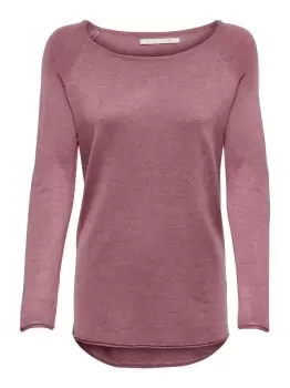 ONLY Long Knitted Pullover Women Pink