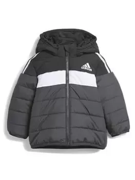 adidas Sportswear Infant Padded Jacket, Black, Size 3-6 Months, Women
