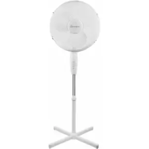 16 Inch Stand up Fan with Oscillating head - White