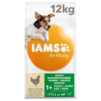 IAMS for Vitality Adult Small & Medium Dog - Chicken - Economy Pack: 2 x 12kg