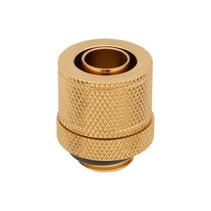 Corsair Hydro X Series XF Gold Compression 10/13mm (3/8 / 1/2 inch) ID/OD Fittings - Four Pack