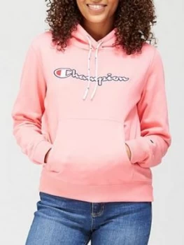 Champion Hooded Sweatshirt - Pink, Size L, Women