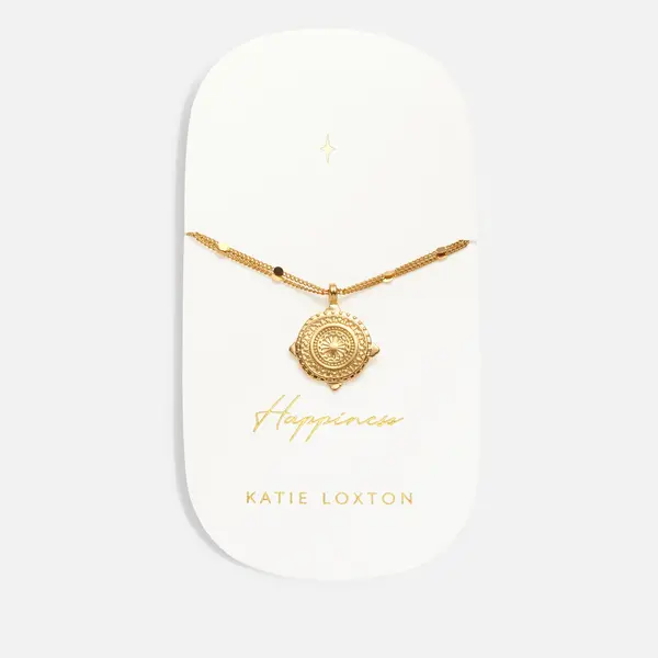 Katie Loxton Womens Happiness Antique Bracelet - Gold