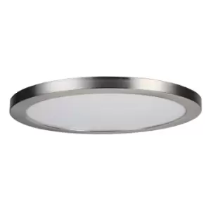 Spa 290mm Tauri LED Flush Ceiling Light Ring Satin Nickel