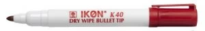 Value Dry Wipe Marker Bullet Tip Red (PK10)