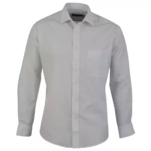 Absolute Apparel Mens Long Sleeved Classic Poplin Shirt (S) (White)