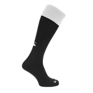 Canterbury Mens Playing Cap Rugby Sport Socks (XS) (Black/White)