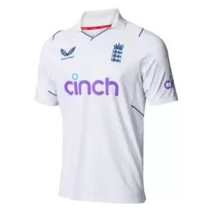 2022 England TEST Replica Cricket Short Sleeve Polo