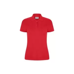 Casual Classic Womens/Ladies Polo (2XL) (Red)