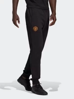 adidas Manchester United CNY Tracksuit Bottoms, Black, Size L, Men