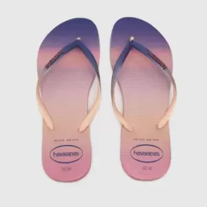Havaianas Slim Gradient Sunset Sandals In Multi