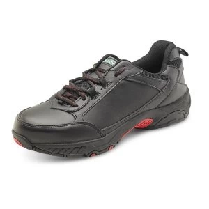 Click Footwear Trainers Leather Steel Toecap Size 8 Black Ref CF6BL08