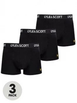 Lyle & Scott Barclay 3 Pack Trunk - Black, Size XL, Men