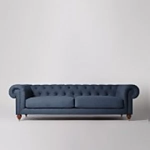 Swoon Winston Smart Wool 4 Seater Sofa - 4 Seater - Indigo