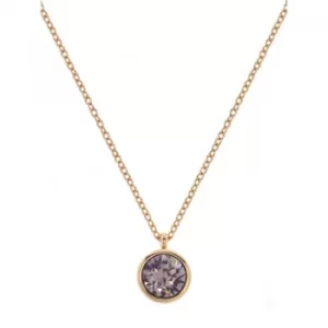 Ladies Karen Millen Gold Plated Crystal Dot Necklace
