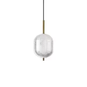DECOR 18cm LED Globe Pendant Ceiling Light Clear, 3000K