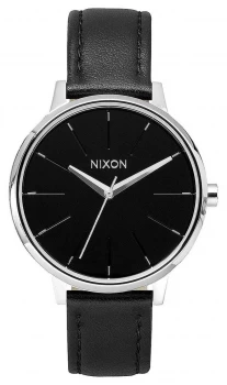 Nixon Kensington Leather Black Leather Strap Watch