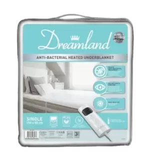 Dreamland Antibacterial Heated Underblanket - Single