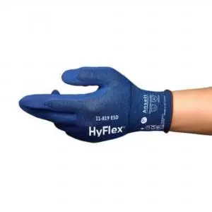 Ansell Hyflex 11-819 Esd Touch Screen Glove Blue M