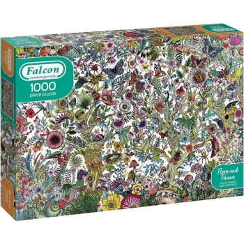 Falcon Contemporary Flora and Fauna Jigsaw Puzzle - 1000 Pieces