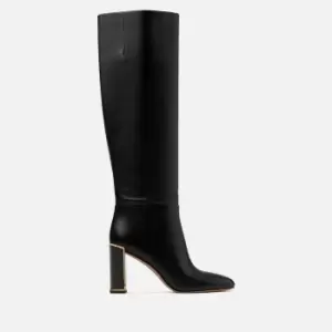 Kate Spade New York Womens Merritt Leather Knee High Heeled Boots - Black - UK 7