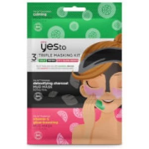 yes to Triple Masking Kit - Calm, Detox and Boost