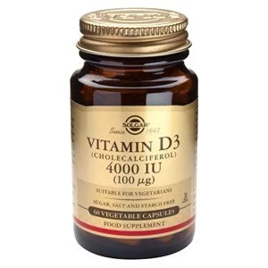 Solgar Vitamin D3 Cholecalciferol 4000IU 100ug Vegetable Capsules 60 veg caps
