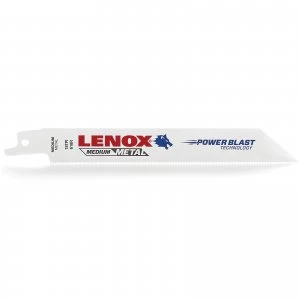 Lenox 18TPI Medium Metal Cutting Reciprocating Saw Blades 152mm Pack of 5