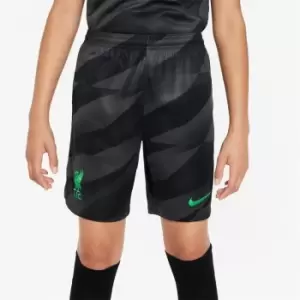 Nike Liverpool Goalkeeper Home Shorts 2023 2024 Juniors - Black