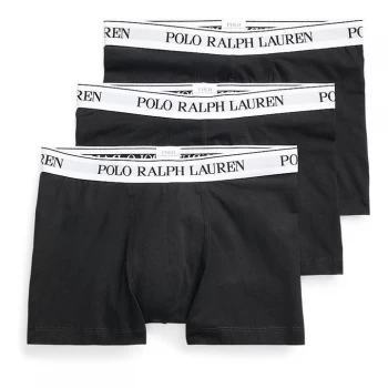 Polo Ralph Lauren 3 Pack Logo Trunks - Black/White