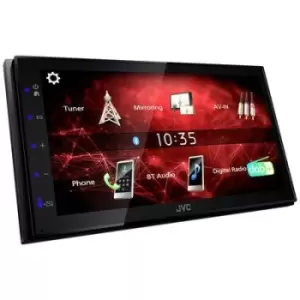 JVC KW-M27DBT Double DIN monitor receiver Steering wheel RC button connector, Rearview camera connector, DAB+ tuner