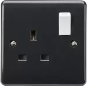 KnightsBridge 13A 1G DP switched socket with white rocker [Part M compliant]