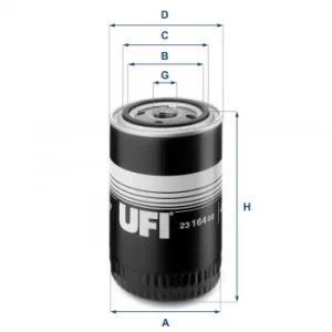 2316400 UFI Oil Filter Oil Spin-On