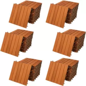 Wooden Tile Set FSC Certified Eucalyptus Wood or Acacia Wood 66x Akazie (de)