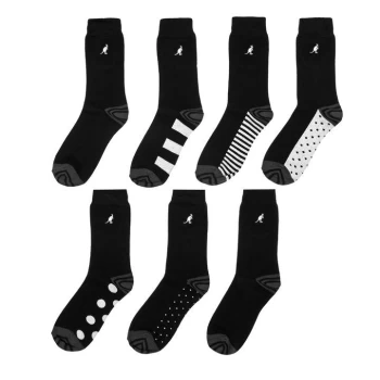 Kangol Formal Socks 7 Pack Ladies - Black