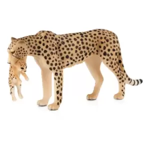 ANIMAL PLANET Wildlife & Woodland Female Cheetah with Cub Toy...