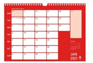 Collins Colplan CMCA4 A4 2021 Memo Calendar