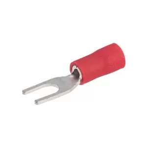 Red 3.7mm Fork Terminal Pack of 100 - Truconnect