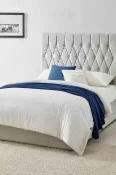 Waldorf Silver Grey Upholstered Ottoman Storage Bed Frame