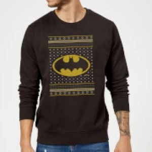 DC Batman Knit Christmas Sweatshirt - Black - M