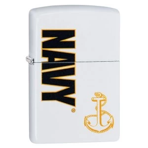 Zippo US Navy Anchor White Regular Windproof Lighter