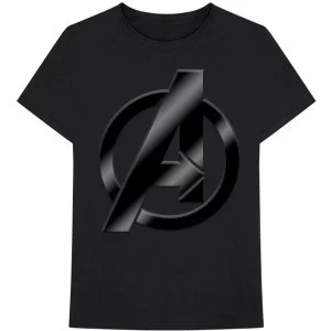Marvel Comics - Avengers Logo Unisex Large T-Shirt - Black
