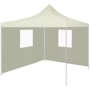 Foldable Tent with 2 Walls 3x3 m Cream Vidaxl Cream