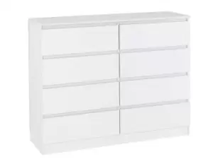 Seconique Malvern White 44 Drawer Chest of Drawers