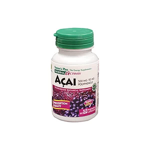 Natures Plus Herbal Actives Acai 500 mg Capsules 60 Vcaps