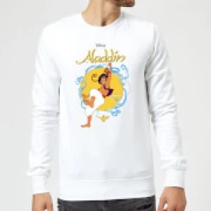 Disney Aladdin Rope Swing Sweatshirt - White - XL